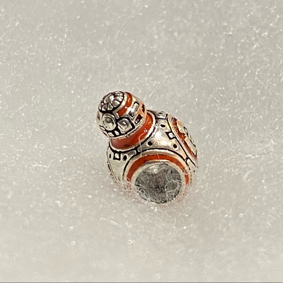 NEW•Silver BB-8 android DIY charm/bead - Picture 3 of 6